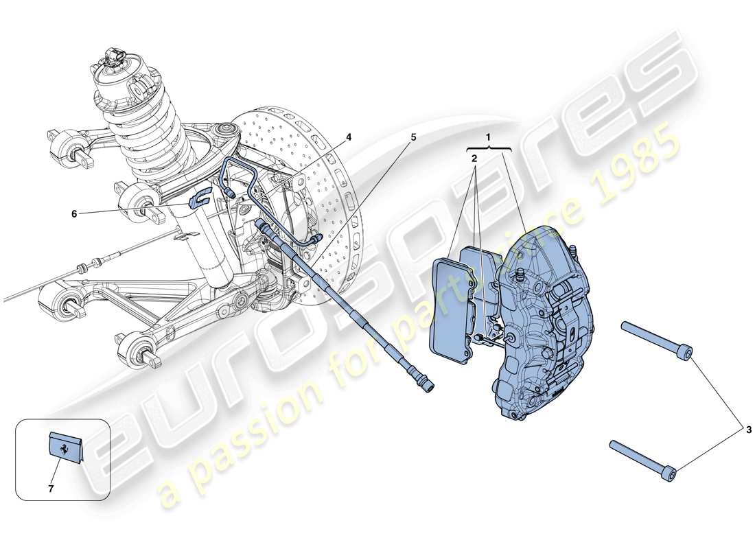 ferrari california t (europe) vorderradbremssättel teilediagramm