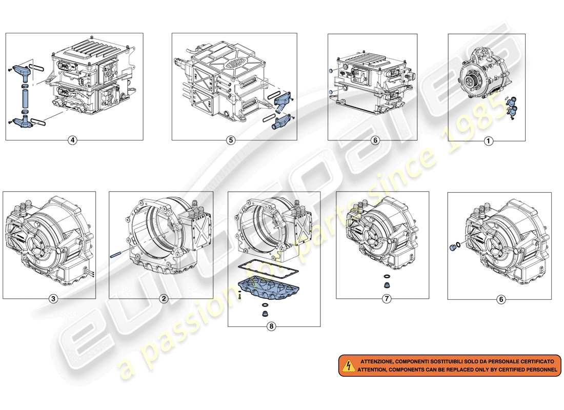 ferrari laferrari aperta (usa) inverter-me1-me2 reparatursatz teilediagramm