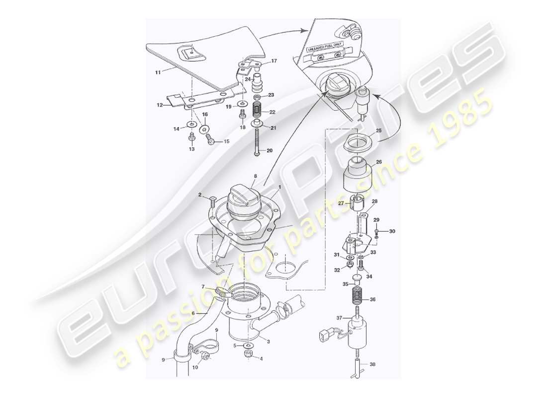teilediagramm mit der teilenummer 68-61291
