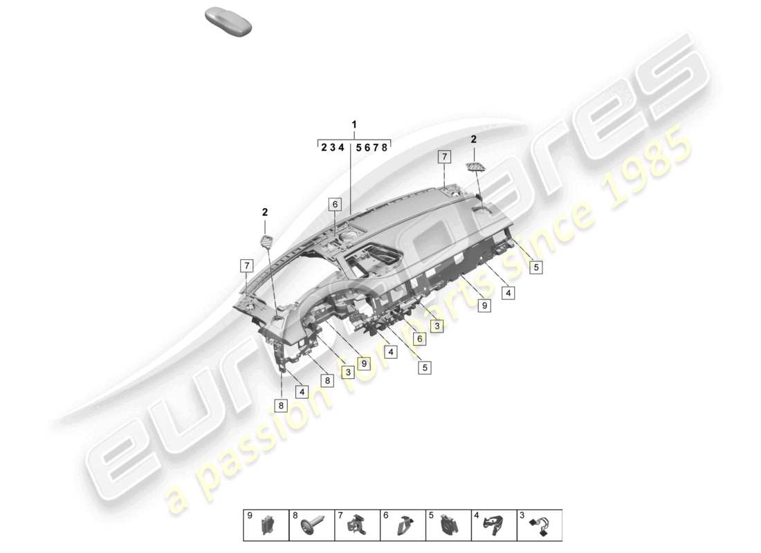 teilediagramm mit der teilenummer 95c 857 003 an bg0