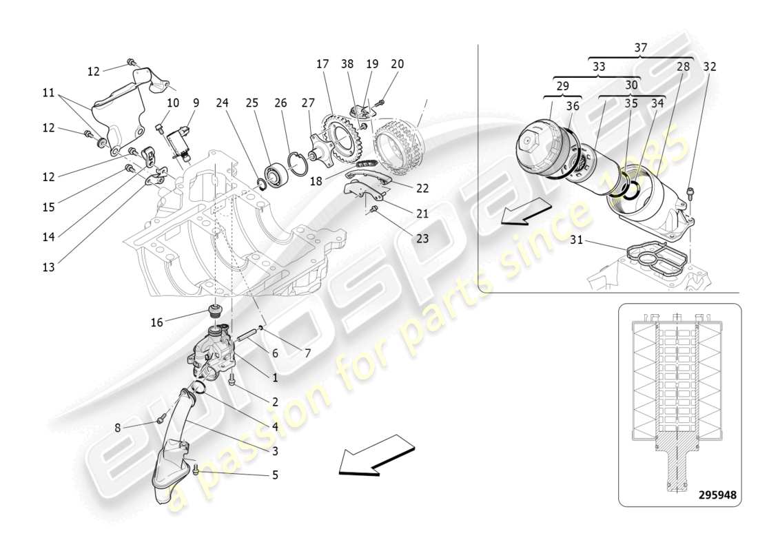 teilediagramm mit der teilenummer 295950