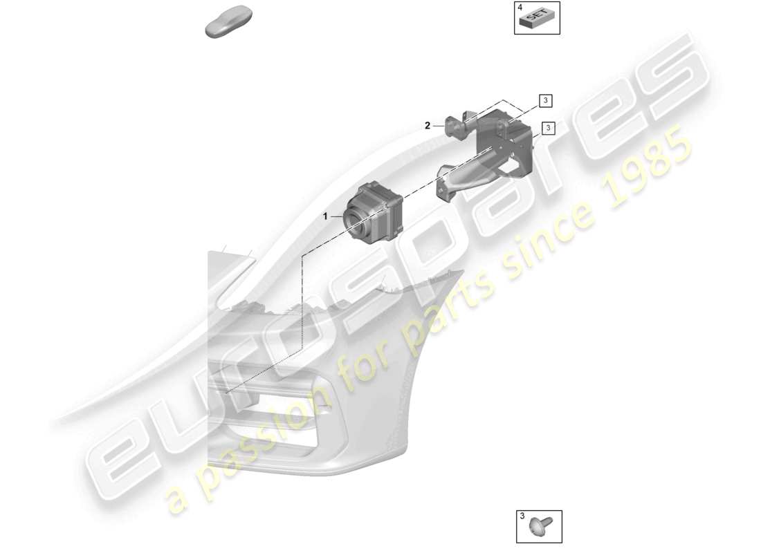 porsche 2024 (panamera 976) kamera für nachtsichtsystem ersatzteildiagramm