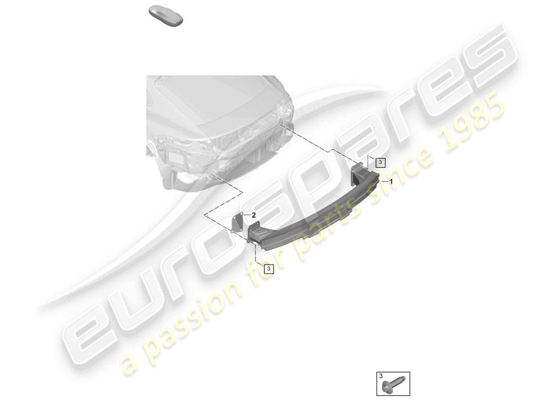 porsche 2024 (panamera 976) stoßstangenträger hinten, ersatzteildiagramm