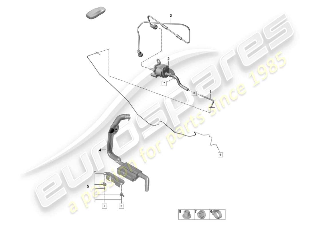 porsche 2021 (panamera 971-2) zusatzheizung kraftstoffversorgungssystem und abgassystem teilediagramm