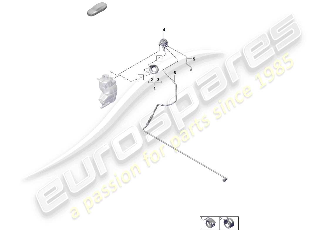 porsche 2025 (panamera 976) kühlmittelkühlsystem teilediagramm