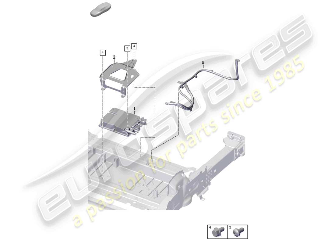 porsche 2024 (panamera 976) leistungs- und steuerelektronik - für elektroantriebe teilediagramm
