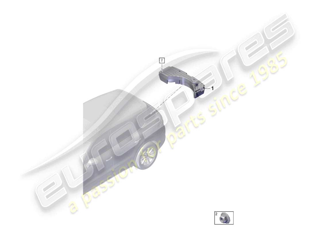 porsche 2025 (cayenne e3 pa) subwoofer-teilediagramm