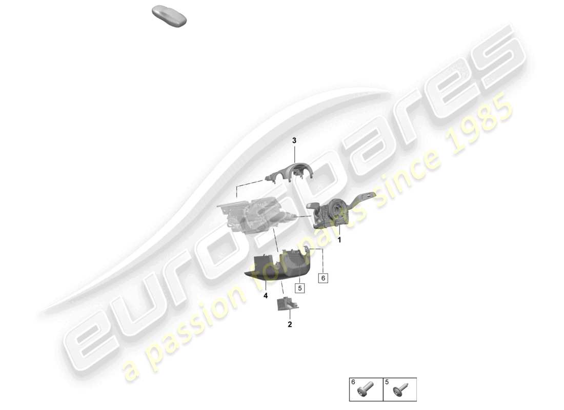 porsche 2025 (taycan 9j1-2) lenkstockschalter ersatzteildiagramm