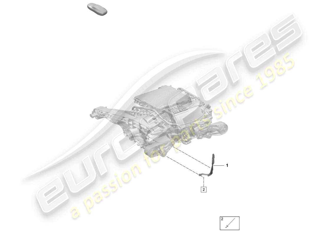 porsche 2025 (macan-e) fahrmotor für elektroantrieb macan turbo hinterachse teilediagramm