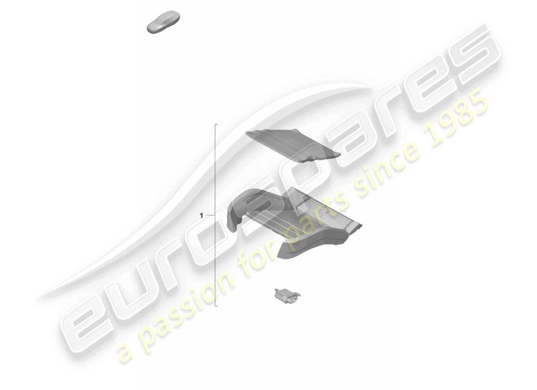porsche 2021 (panamera 971-2) reparatursatz sitzpolster sitzbelegungserkennung (beifahrerseite) ersatzteilzeichnung