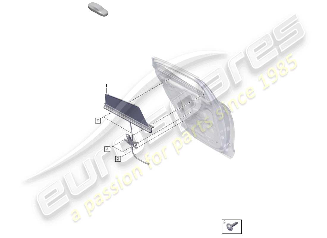 porsche 2025 (panamera 976) rollo türfenster hinten teilediagramm