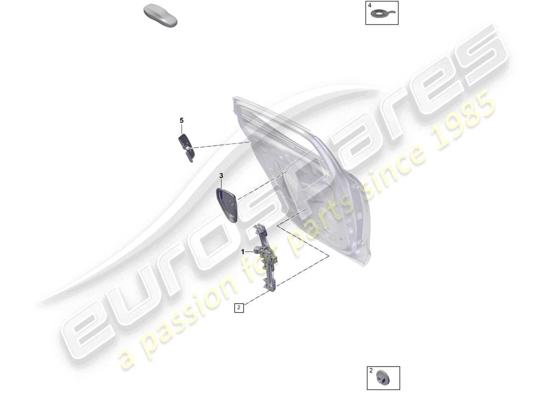 porsche 2025 (panamera 976) fensterheber hintere tür teilediagramm