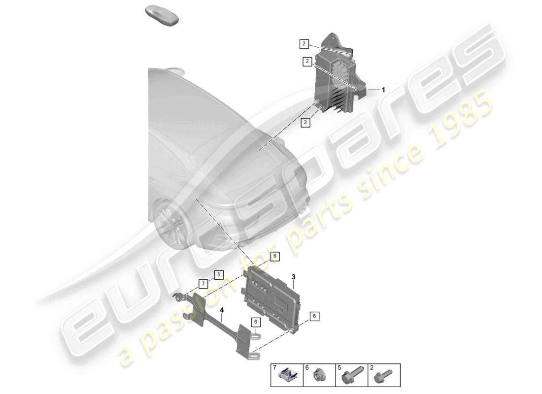 porsche 2026 (panamera 976) verstärker-teilediagramm