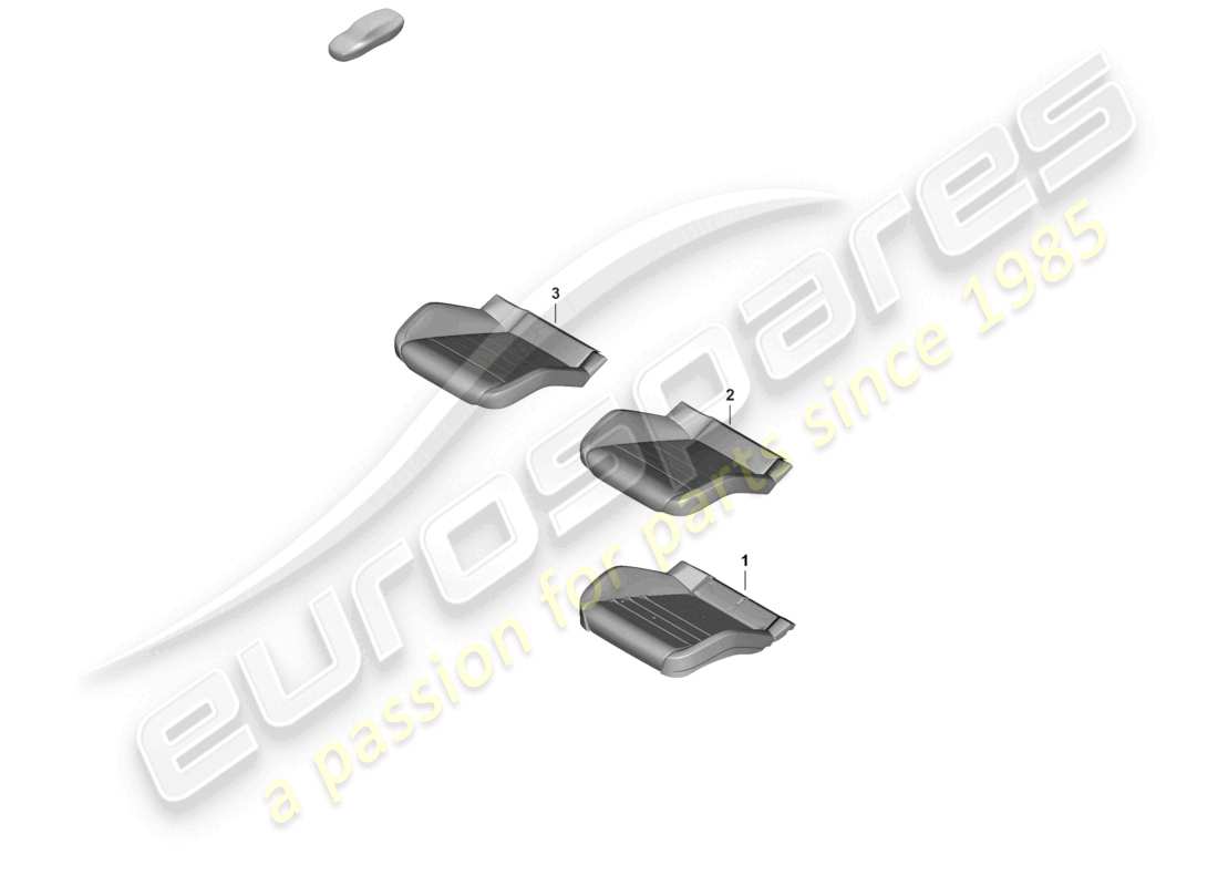 porsche 2024 (panamera 976) schaumstoffteil sitzbezug standardsitz teilediagramm