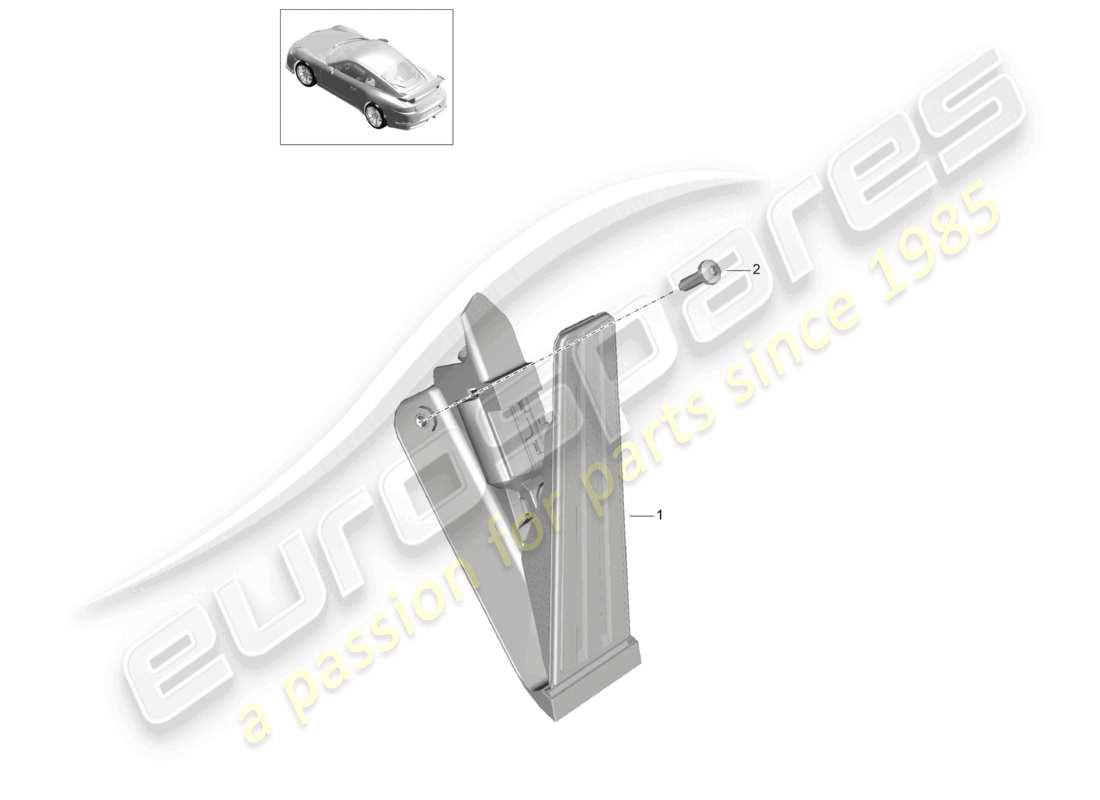 porsche 2021 (991-2 r/gt3/rs) brems- und gashebel, mechanische drosselklappensteuerung d - mj 2018>> ersatzteildiagramm