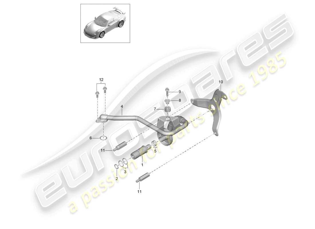 porsche 2021 (991-2 r/gt3/rs) kurbelwellenmotor (öldruck/schmierung) teilediagramm