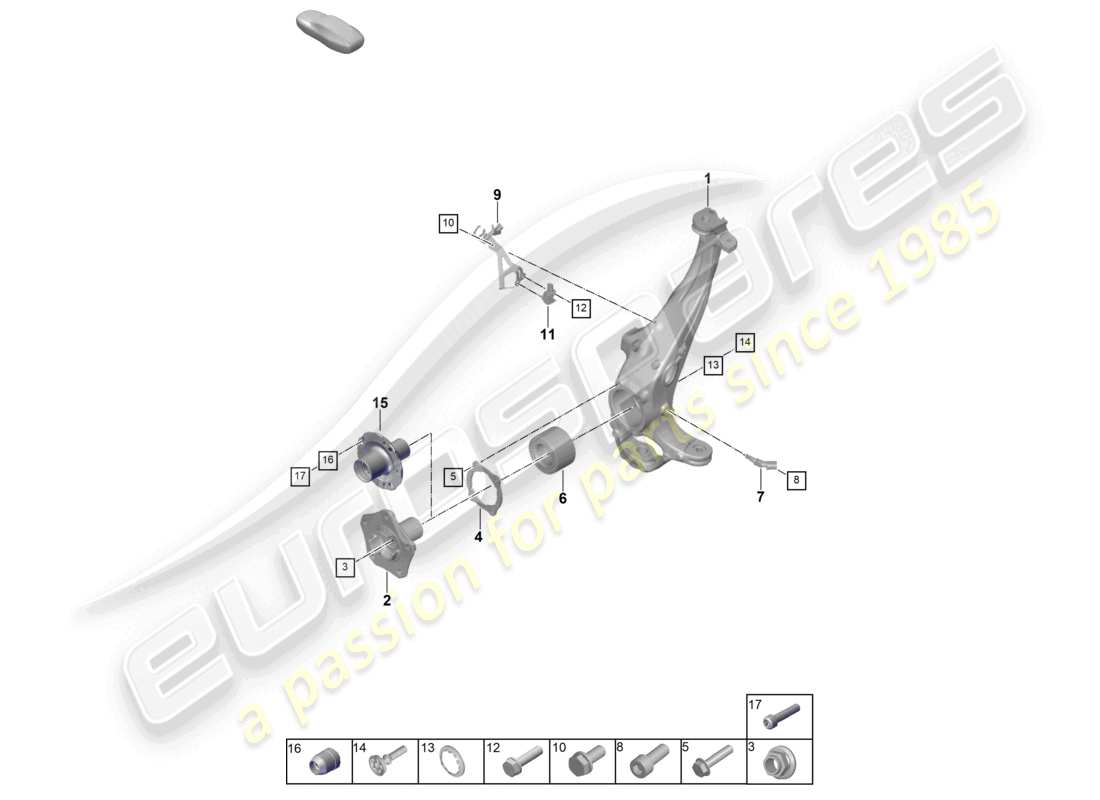 porsche 2026 (panamera 976) radträger schwenkbefestigung radnabe teilediagramm