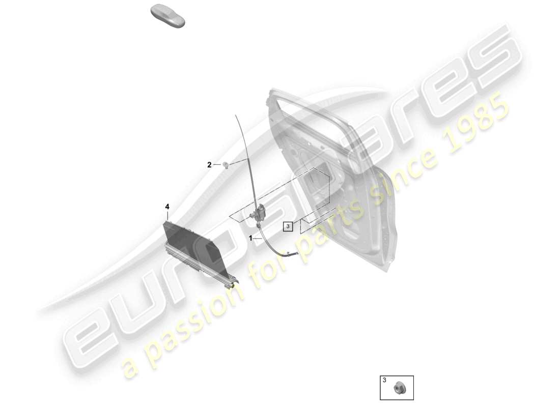 porsche 2025 (cayenne e3 pa) rollo hecktür coupé teilediagramm