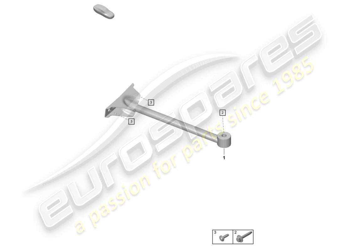 porsche 2023 (718 cayman gt4) dome strut-ersatzteildiagramm