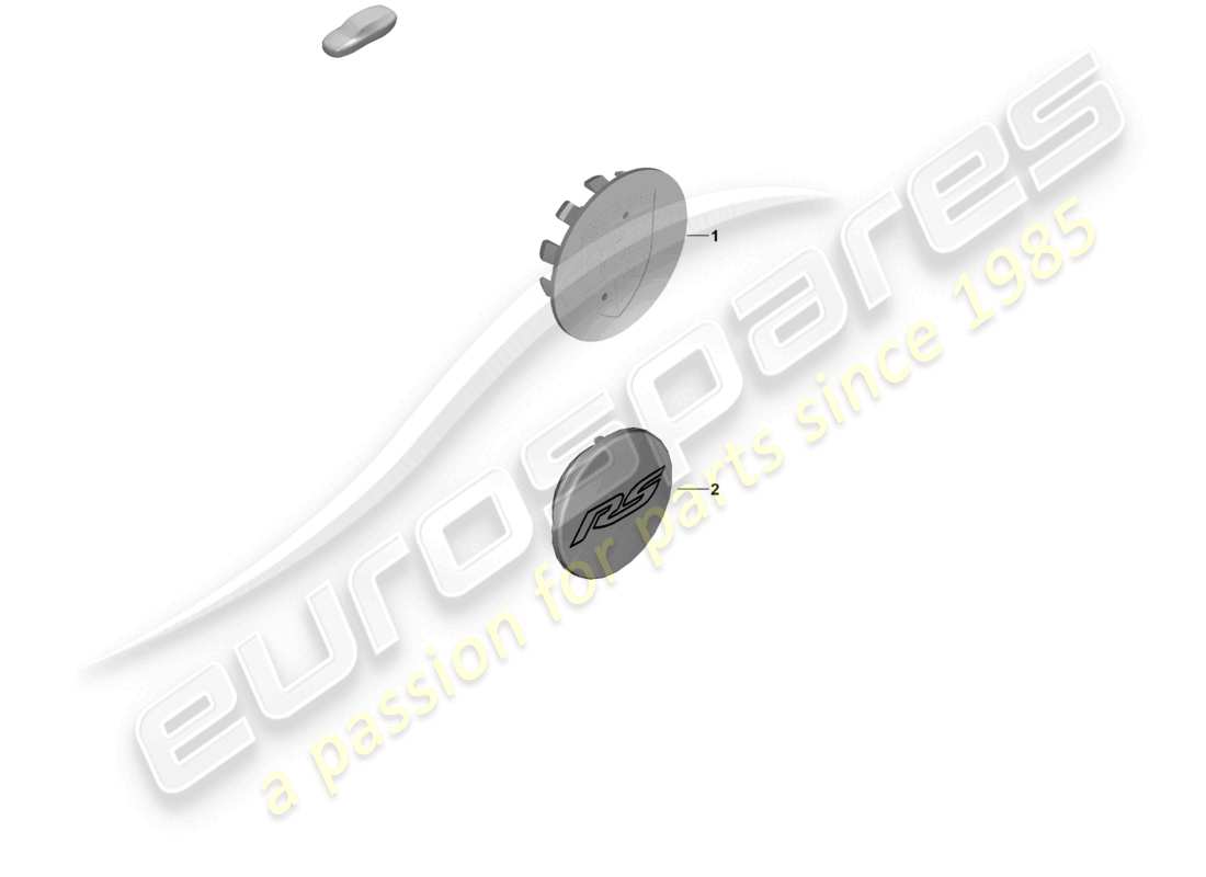 porsche 2023 (718 boxster spyder) radkappen-ersatzteildiagramm
