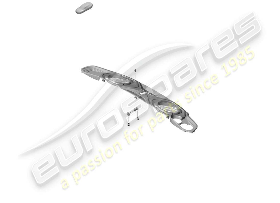 porsche 2020 (992-1 turbo / s) motorabdeckung ersatzteildiagramm