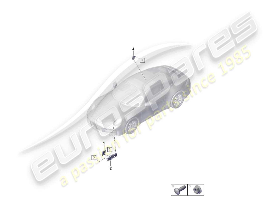 porsche 2024 (992-2) teilediagramm des motorsoundsystems