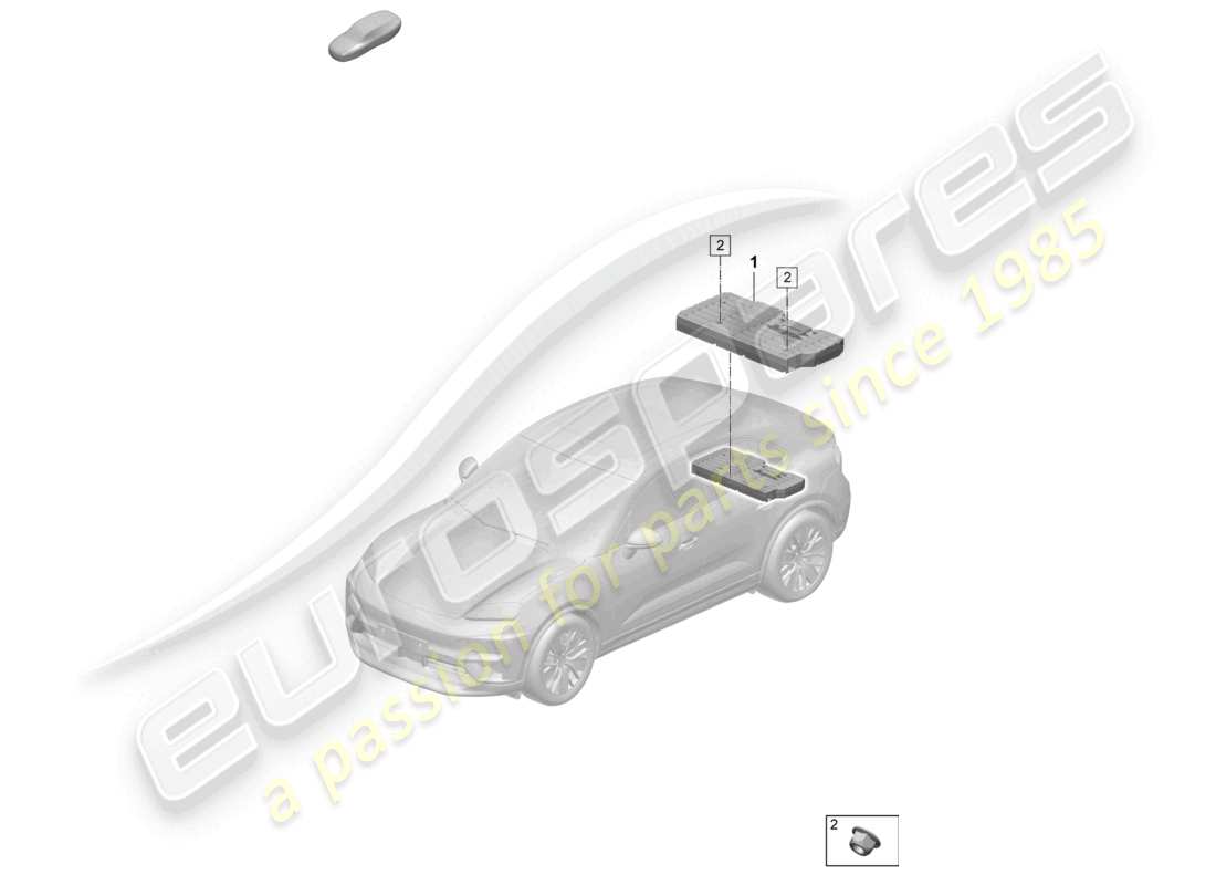 porsche 2025 (macan-e) subwoofer teilediagramm