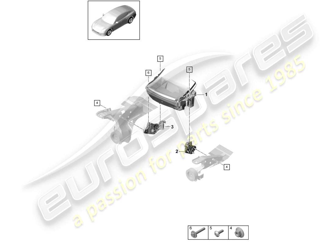 porsche 2021 (panamera 971-1) head-up-display ersatzteildiagramm