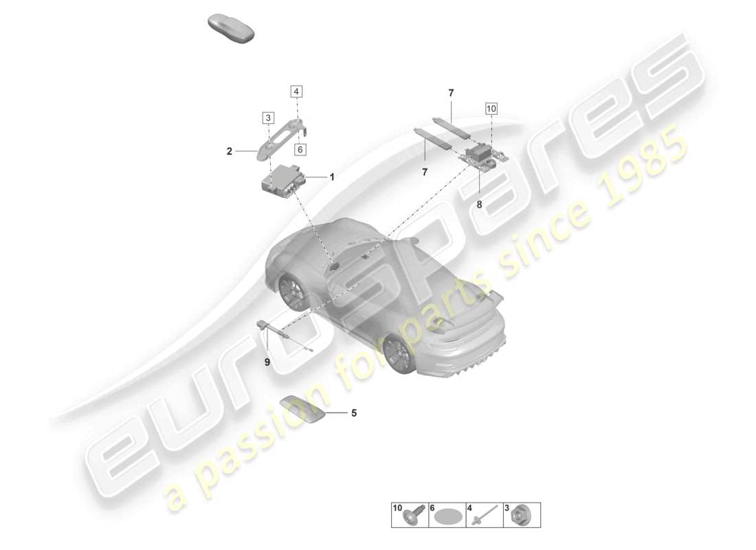 porsche 2026 (992-2 gt3/rs/st) einzelteile vts fahrzeugortung fahrerkarte teilediagramm