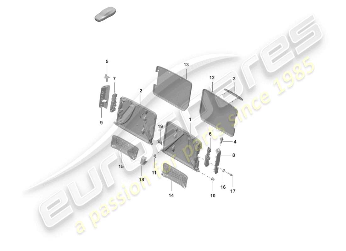 porsche 2026 (992-2 turbo / s) rückenlehnenrahmen sondermodell 50 jahre turbo teilediagramm