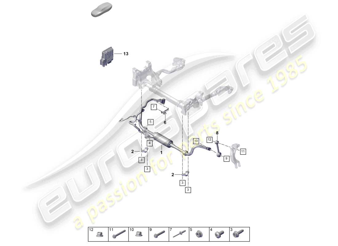porsche 2025 (cayenne e3 pa) stabilisator-ersatzteildiagramm