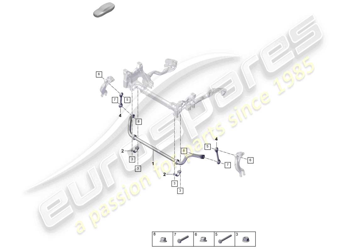 porsche 2025 (cayenne e3 pa) stabilisator-ersatzteildiagramm