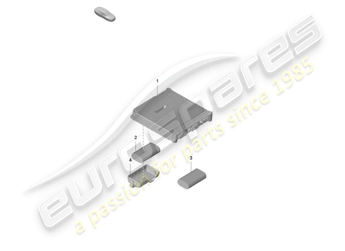 porsche 2024 (992-2 gt3/rs/st) bedieneinheit für notrufmodul und kommunikationseinheit teileübersicht