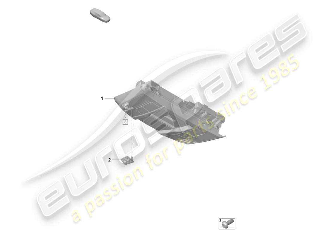 porsche 2022 (992-1 gt3/rs/st) teilediagramm für konsolendach
