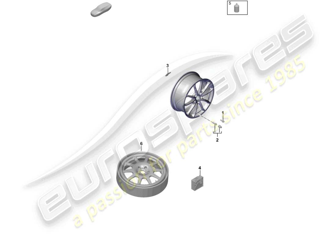 porsche 2021 (718 cayman gt4) einzelteile teilediagramm