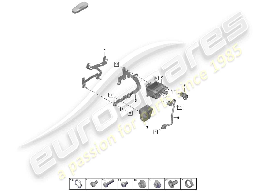 porsche 2024 (992-2) heizung, klimaanlage, wärmetauscher hinten, ersatzteildiagramm