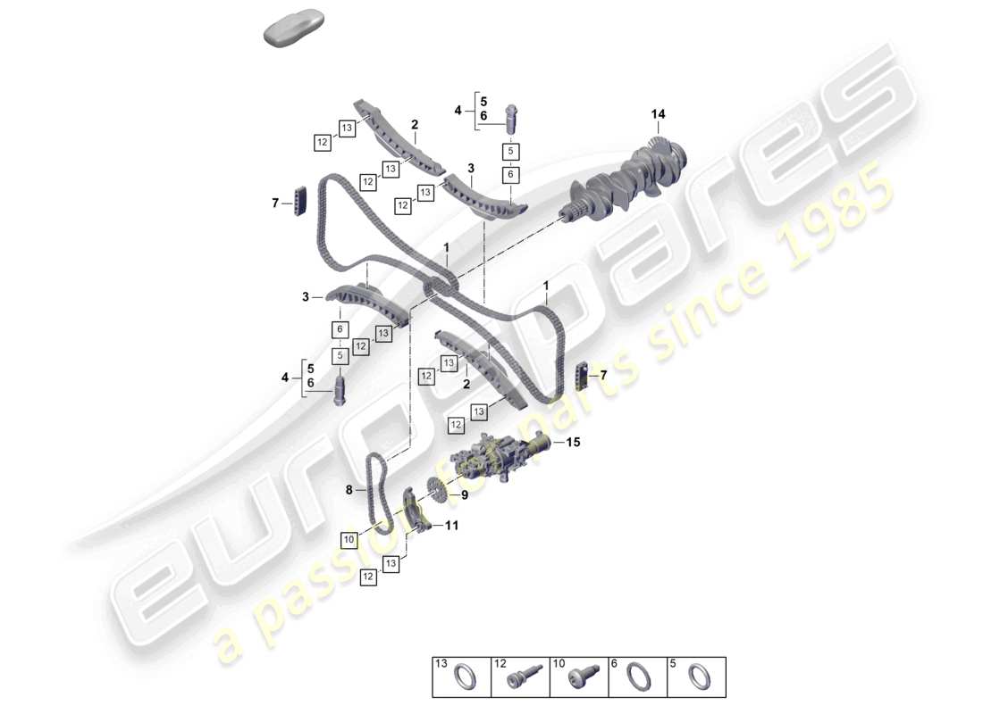 porsche 2024 (992-2) kettenspanner steuerkette ersatzteilübersicht