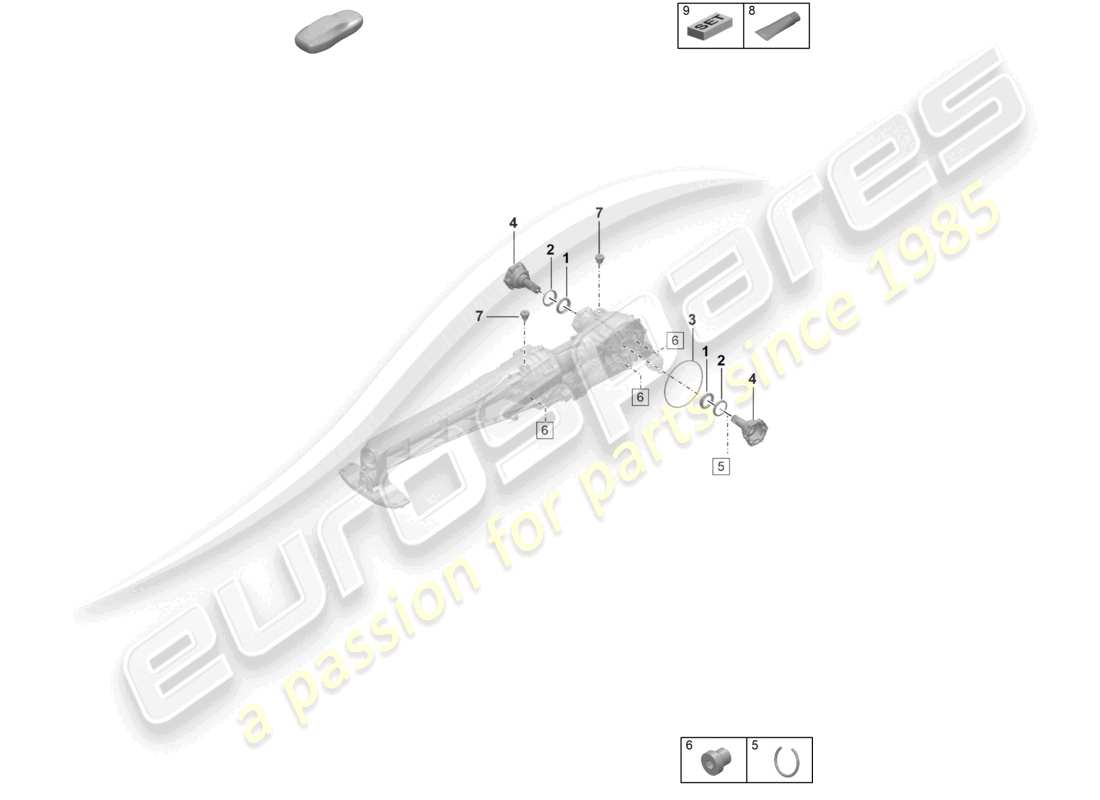 porsche 2022 (992-1) vorderachsdifferential einzelteile teilediagramm
