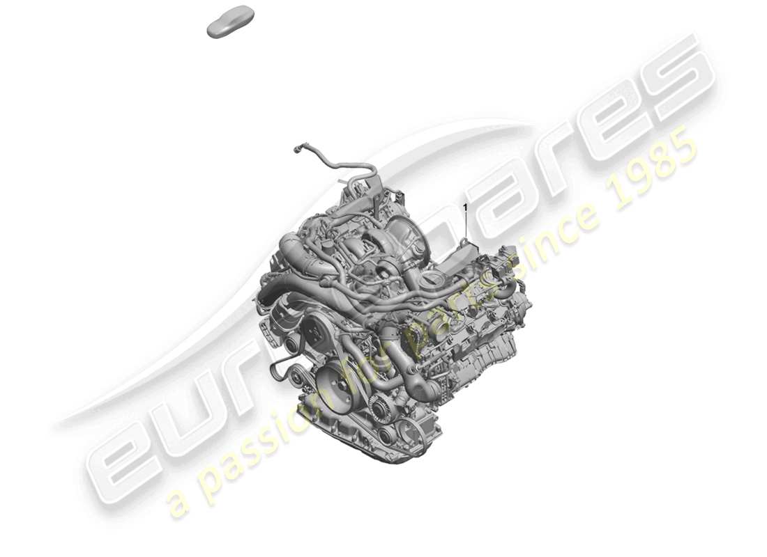 porsche 2024 (cayenne e3 pa) austauschmotor (komplett) teilediagramm