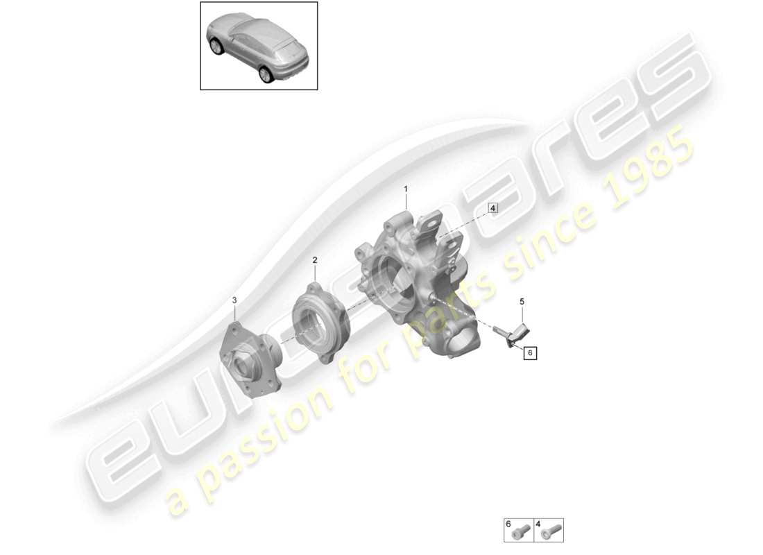 porsche 2021 (macan) radträger radnabe teilediagramm