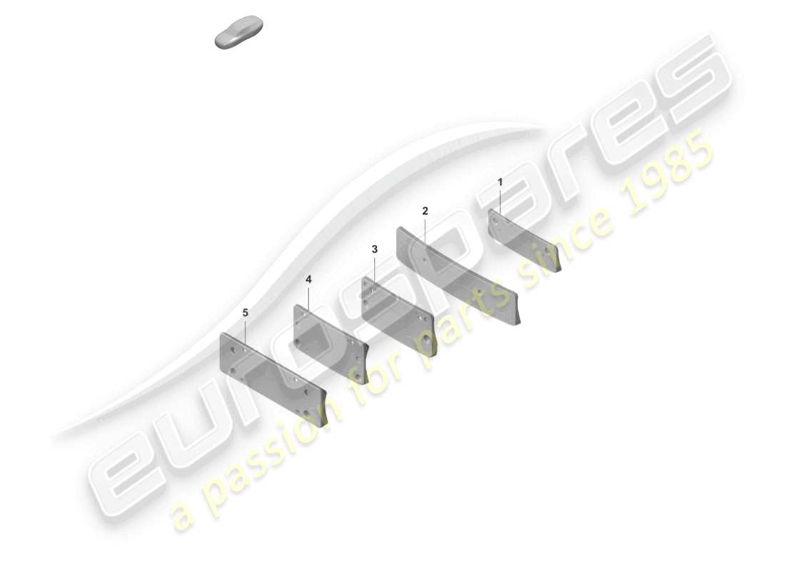 porsche 2021 (992-1) kennzeichenhalter sport design paket teileübersicht
