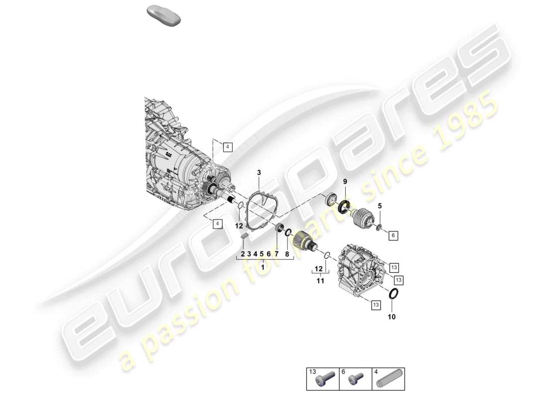 eine teilezeichnung aus dem porsche 2024 (cayenne e3 pa) teilekatalog