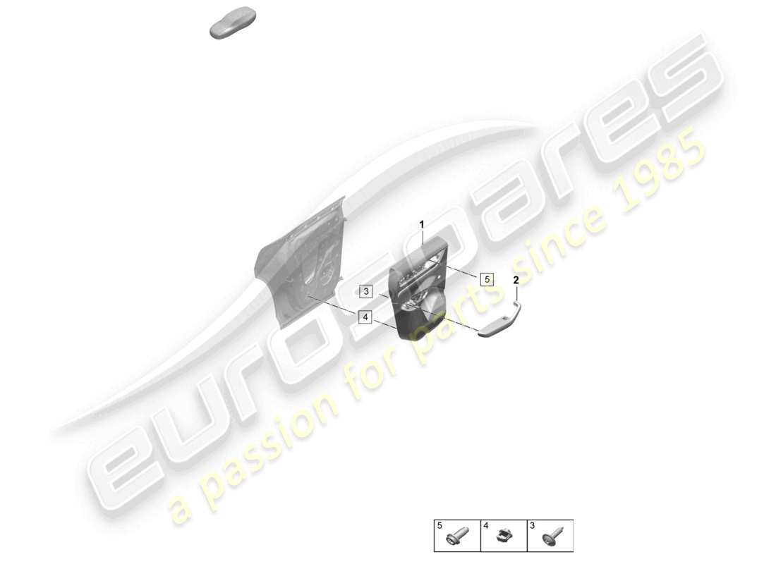 porsche 2025 (macan-e) türverkleidungen hintertüren für modelle mit kunstlederverkleidung armlehne (leder) innenbeleuchtung komfort teilediagramm