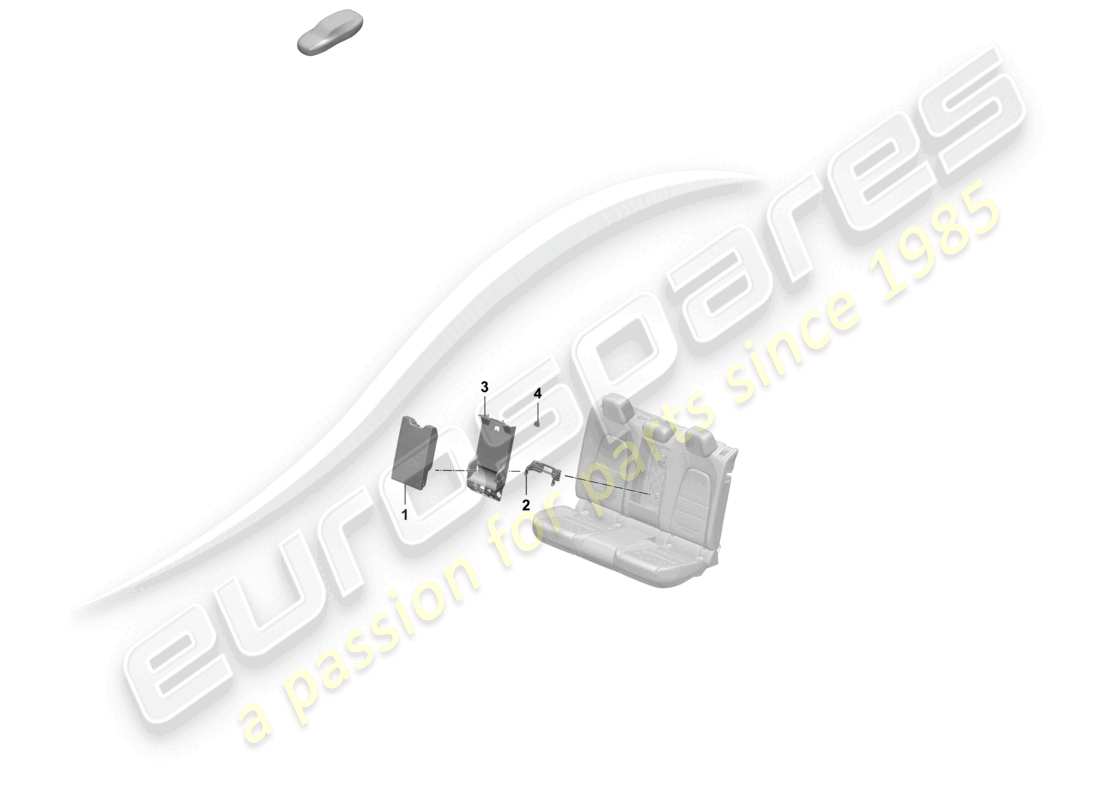 porsche 2025 (macan-e) mittelarmlehne rücksitz teilediagramm