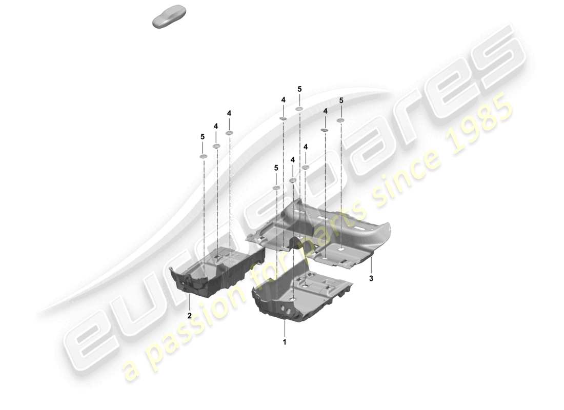 porsche 2025 (macan-e) bodenbelag (teppich) teilediagramm
