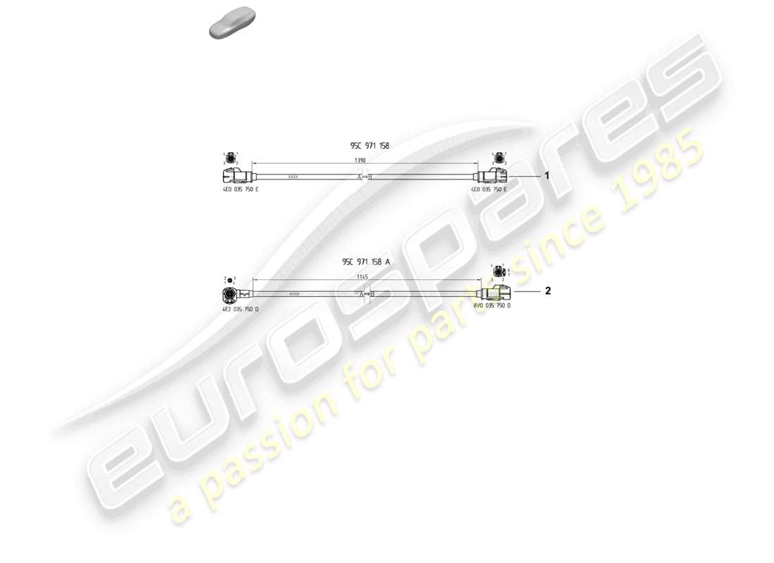 porsche 2025 (macan-e) datenverbindungsleitung teilediagramm