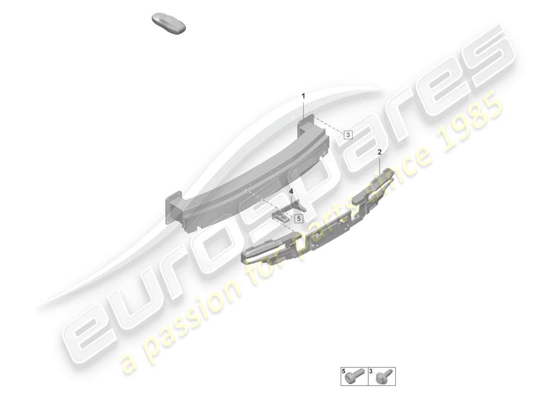porsche 2023 (taycan 9j1-1) stoßstangenträger hinten, ersatzteildiagramm