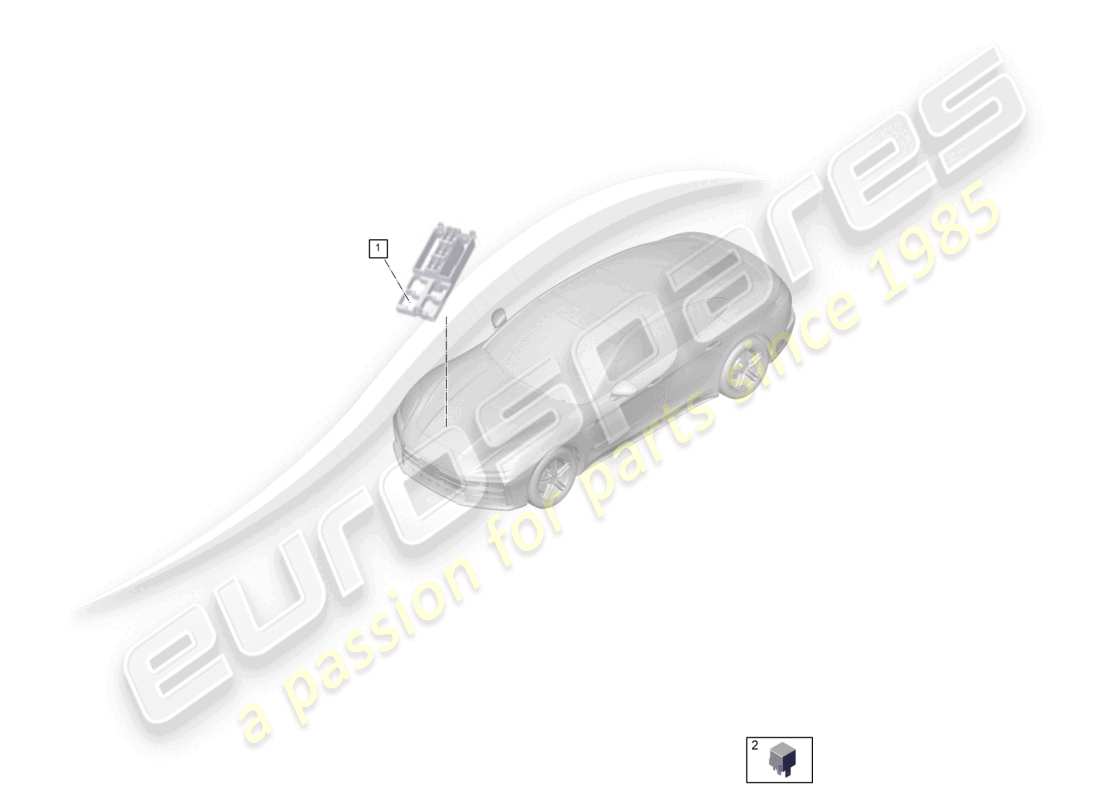 porsche 2026 (panamera 976) relaiskasten motorraum rechts ersatzteildiagramm