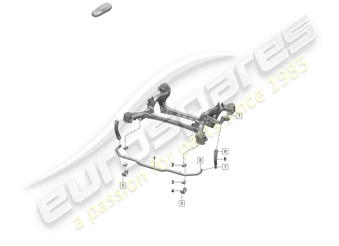 porsche 2025 (macan-e) stabilisator hinterachse teilediagramm
