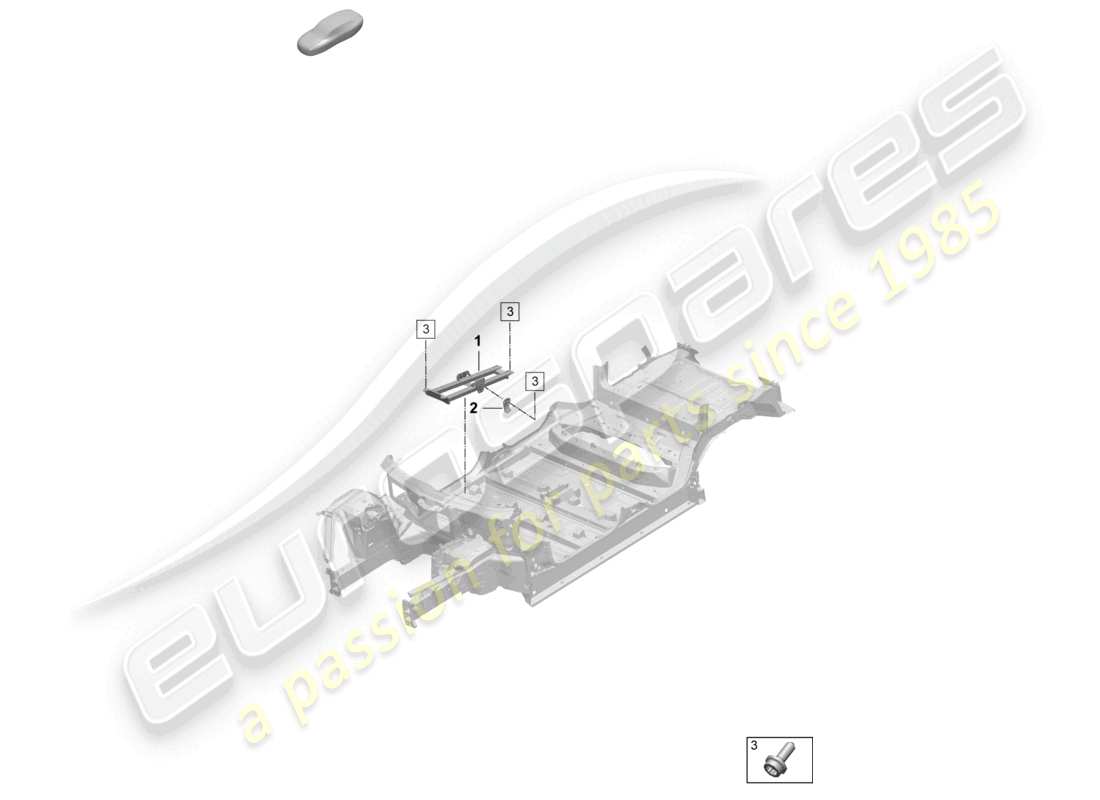 porsche 2025 (macan-e) bodenplatte fronttunnel zubehör teilediagramm
